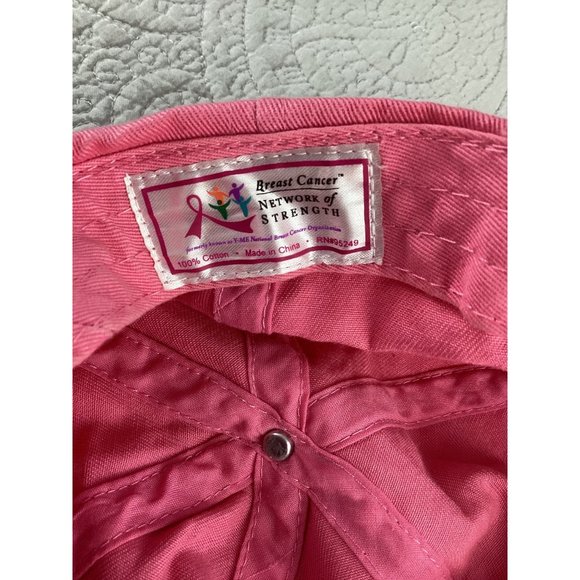 Network of Strength * Breast Cancer Awareness Cap*  One size * Pink* Cotton*EUC - Picture 4 of 4